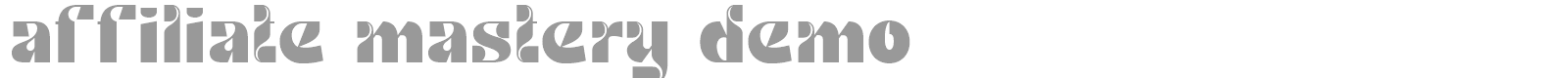 Affiliate Mastery font preview